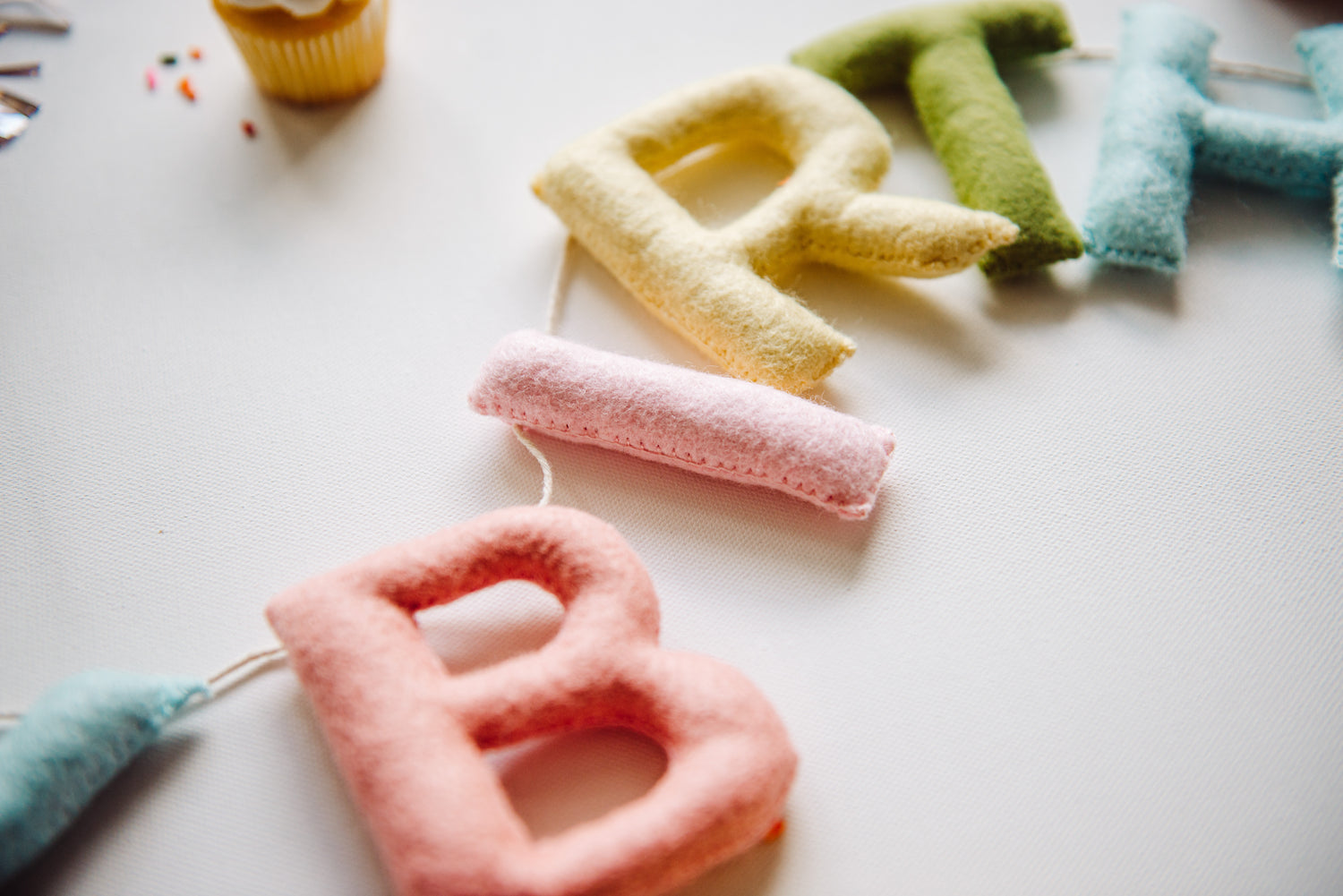 Happy Birthday Banner - Pastel Rainbow