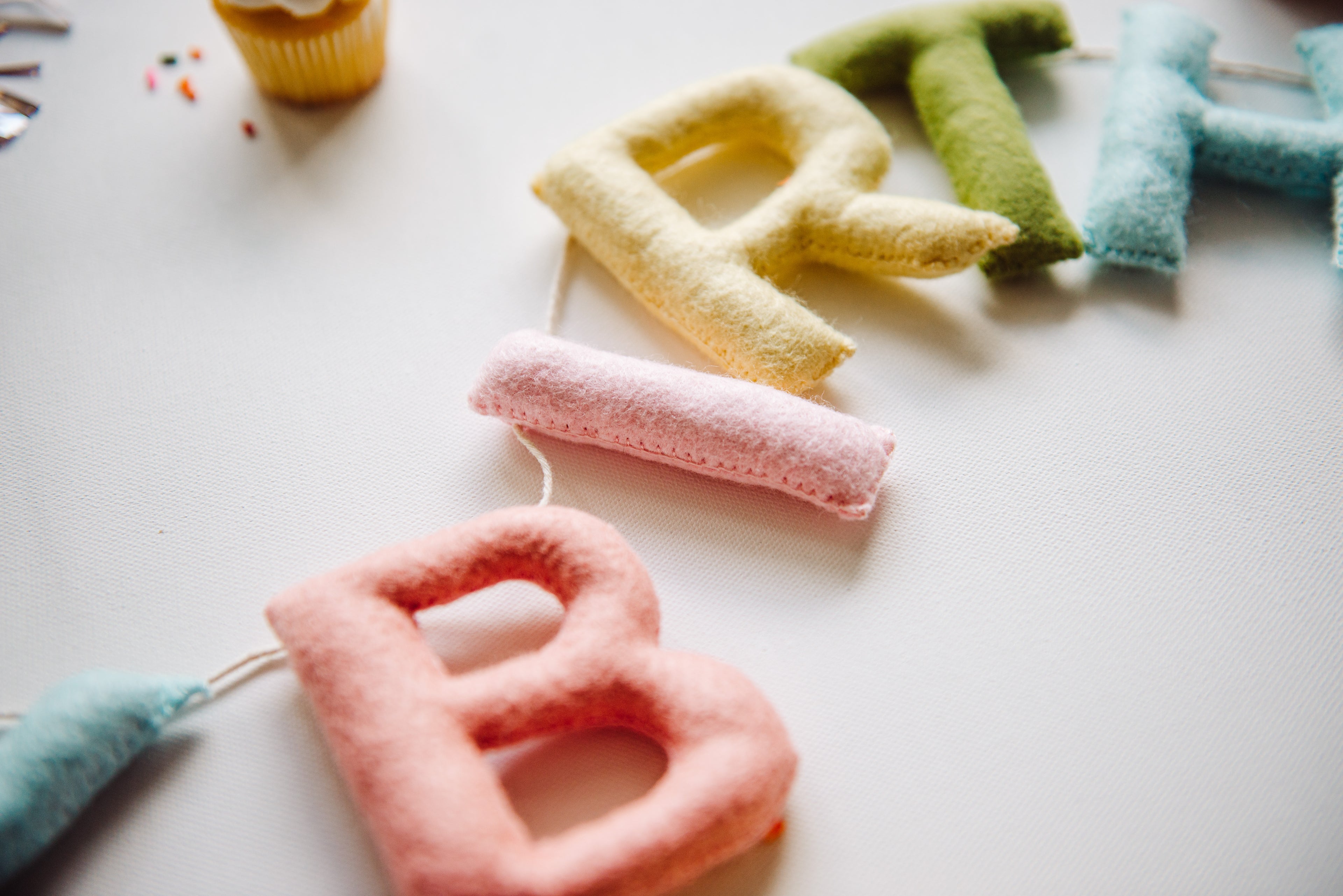 Happy Birthday Banner - Pastel Rainbow