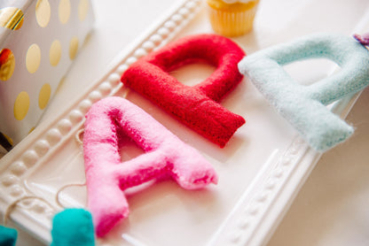 Felt Happy Birthday Banner, Wool Garland, Eco Friendly Garland, Felt Letters, Felt Garland, Birthday Decorations