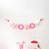Pink XOXO Felt Letters Valentine Garland : Nursery Bookshelf Decor