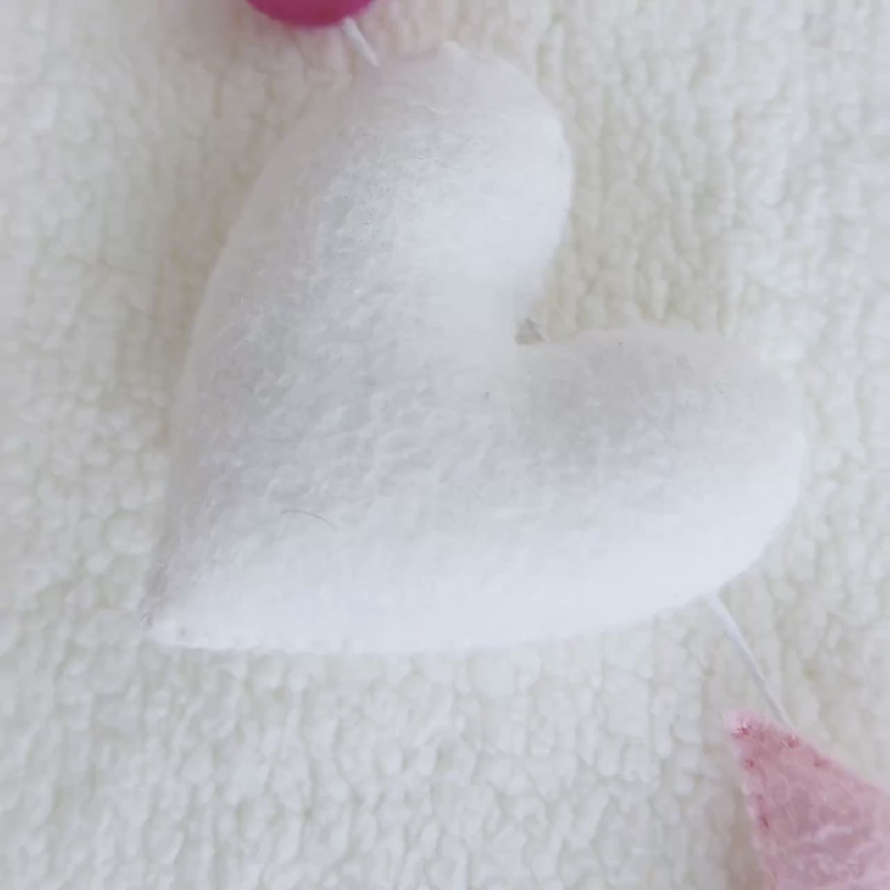Pink XOXO Felt Letters Valentine Garland : Nursery Bookshelf Decor
